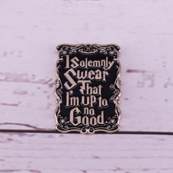 HARRY POTTER Marauder's Pin I SOLEMNLY SWEAR I'm up to no good 831x6 - Picture 8 of 9